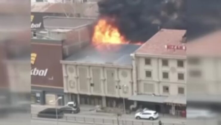 Ankara’da mobilyacılar sitesinde yangın