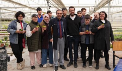 Ankara’da özel bireyler için serada renkli buluşma