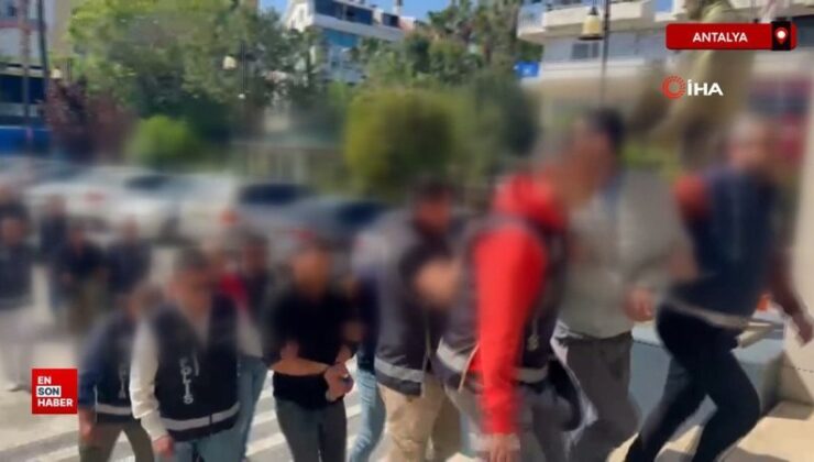 Antalya’da birçok suçtan adliyeye sevk edilen şüpheliler: Düğün alayı mı var