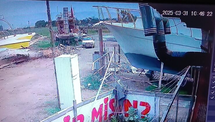 Antalya’da tur teknesinin pervanesini çaldı