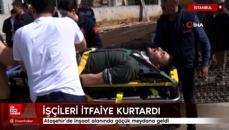 Ataşehir’de inşaat alanında göçük meydana geldi