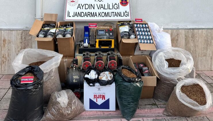 Aydın’da 1 milyon TL’lik kaçak sigara baskını