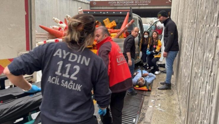 Aydın’da kamyonet, altgeçitte çalışan işçilerin aracına çarptı: 6 yaralı
