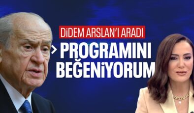 Bahçeli, Didem Arslan Yılmaz ile görüştü: Gayet iyiyim