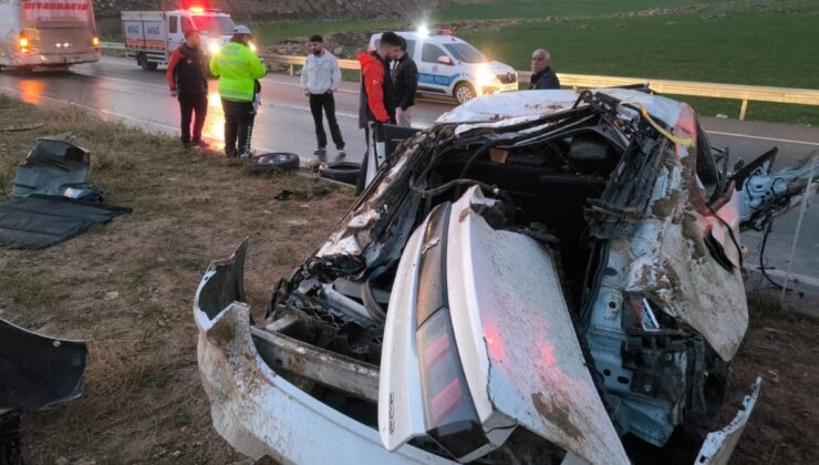 Batman’daki kazada otomobil takla attı