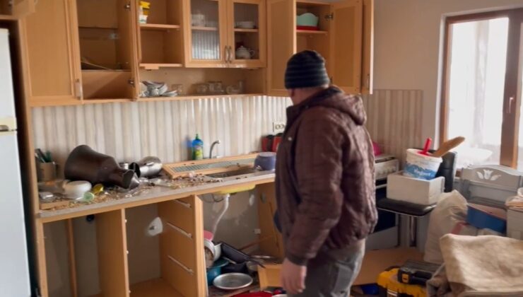 Bayburt’ta yayla evlerini tahrip eden ayılardan biri kaçarken görüntülendi