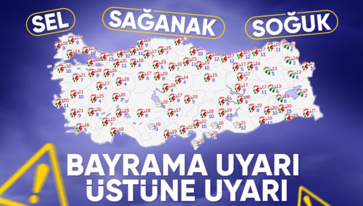 Bayram boyunca yurt genelinde yağış olacak