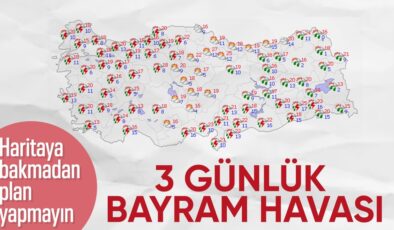 Bayramda yurt genelinde yağışlı hava etkili olacak