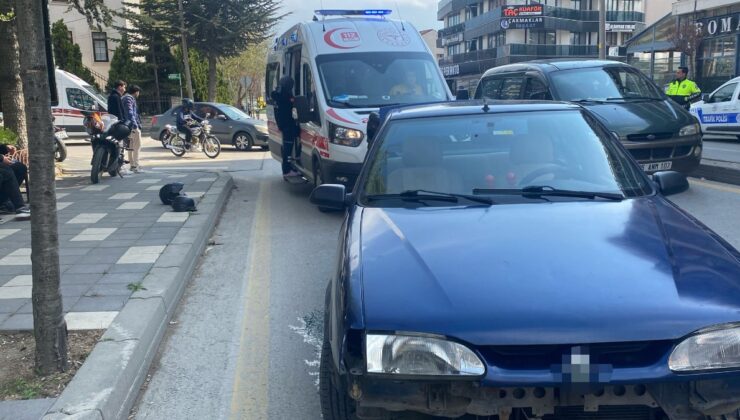 Bolu’da otomobil ile motosiklet çarpıştı