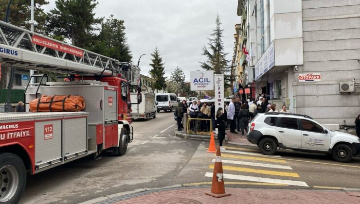 Bolu’da özel hastanede korkutan yangın
