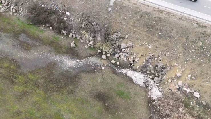 Bursa İnegöl Boğazköy barajında su seviyesi çekildi