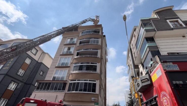 Bursa’da 5 katlı binada yangın