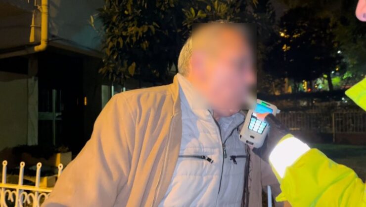 Bursa’da alkollü sürücü, ekipleri kayda aldı