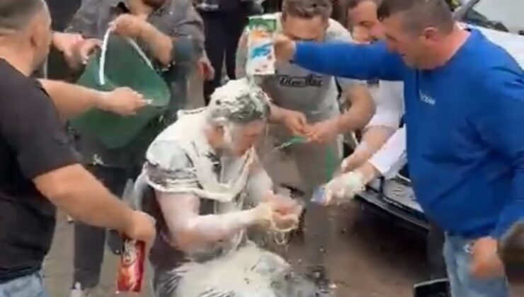 Bursa’da ketçaplı mayonezli, yumurtalı damat