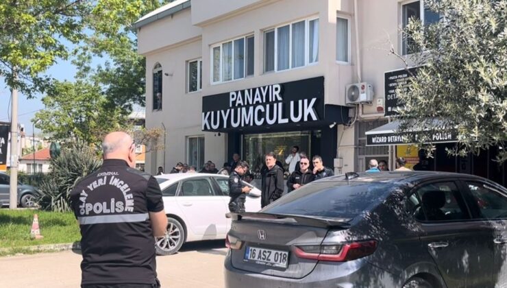 Bursa’da soymak istedikleri kuyumcuya ateş açtılar