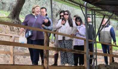 Çinli turizmciler, Balıkesir’de Antandros Antik Kenti’ni ziyaret etti
