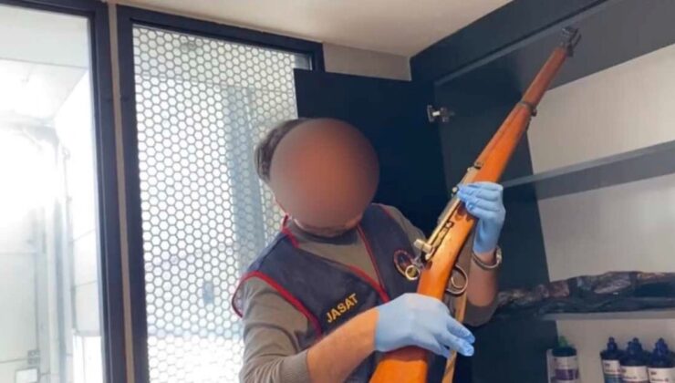 Denizli’de zehir tacirinin adresinden mavzer çıktı