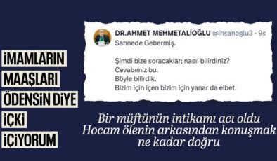 Diyanet’e içkili gönderme yapan Volkan Konak’a müftünün paylaşımı