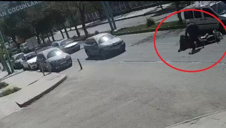 Diyarbakır’da eteği zincire takılınca motosiklet devrildi