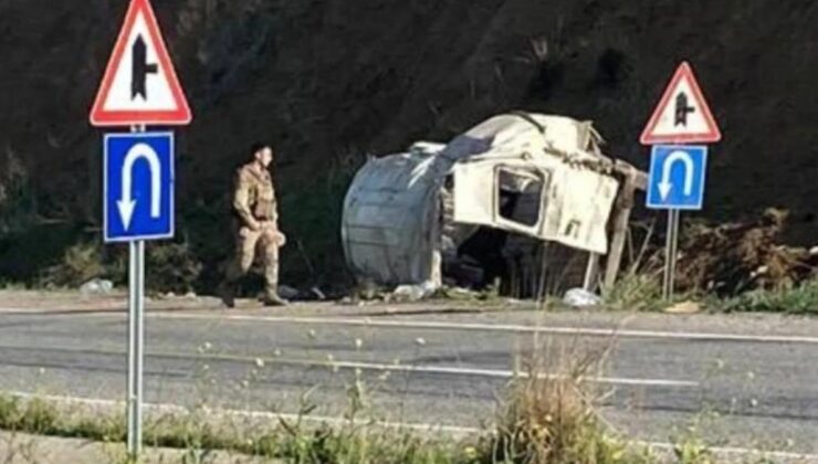 Diyarbakır’da minibüsün devrildiği kazada 1 kişi öldü
