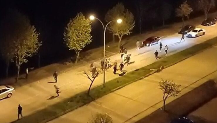 Düzce’de 3 kişinin yaralandığı kavga, cep telefonu kamerasında