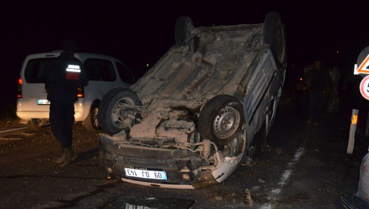 Elazığ’da köpeğe çarpmamak için direksiyonu kıran araç takla attı: 5 yaralı