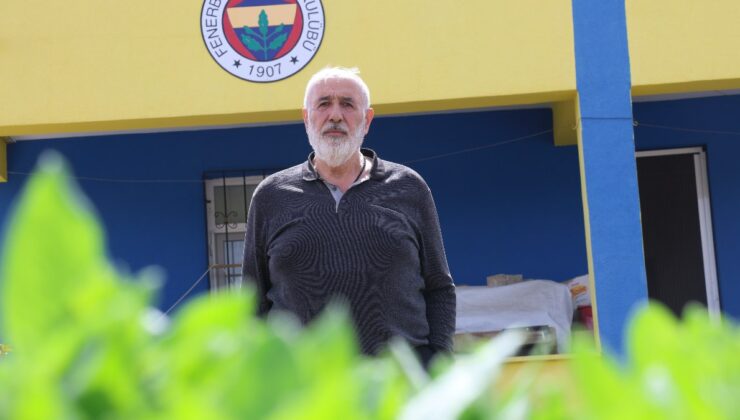 Elazığ’da yaşlı adam Fenerbahçe sevgisini evine yansıttı