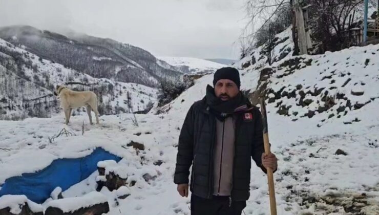 Erzincan kar yağışının etkisi altında