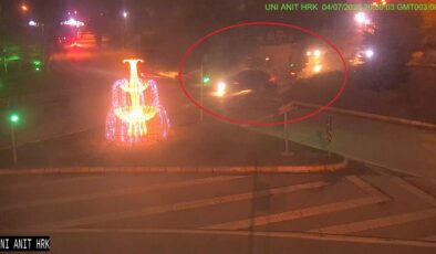 Erzurum’da 8 kişinin yaralandığı kaza kamerada