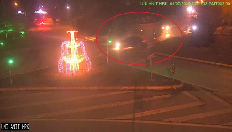 Erzurum’da 8 kişinin yaralandığı kaza kamerada