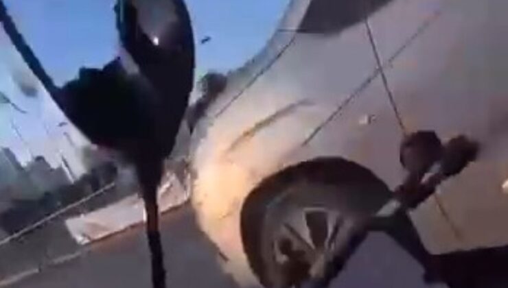 Esenyurt’ta motosiklet sürücüsü ölümden döndü