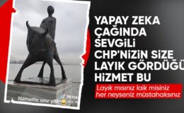 Europa heykeliyle dalga geçen İzmirli: Aslında hava savunma füzesi