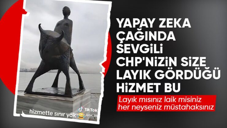 Europa heykeliyle dalga geçen İzmirli: Aslında hava savunma füzesi