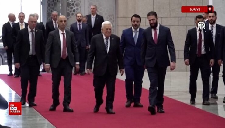 Filistin Devlet Başkanı Mahmud Abbas, Şam’ı ziyaret etti