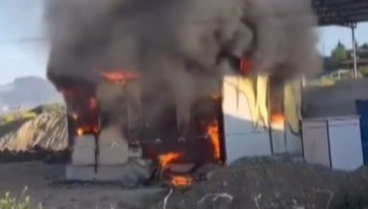 Hatay’da konteynerde yangın