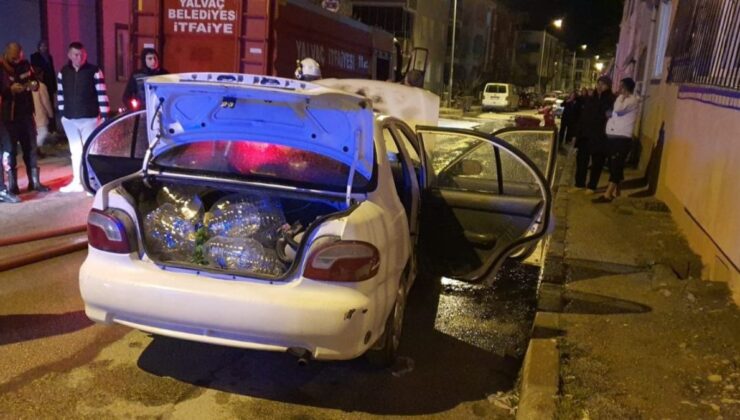 Isparta’da kontağı çevirdiği esnada aracı alev aldı