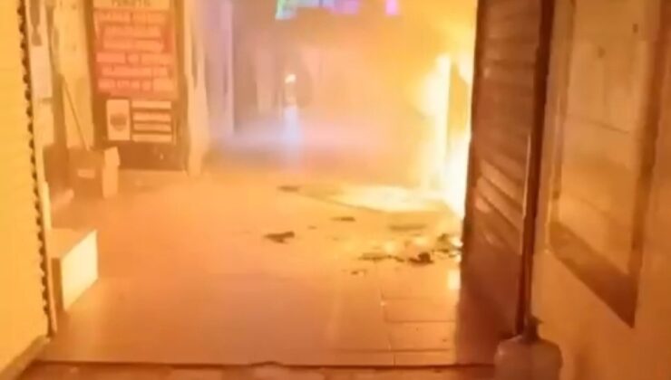 İstanbul’da ayakkabı mağazasında yangın