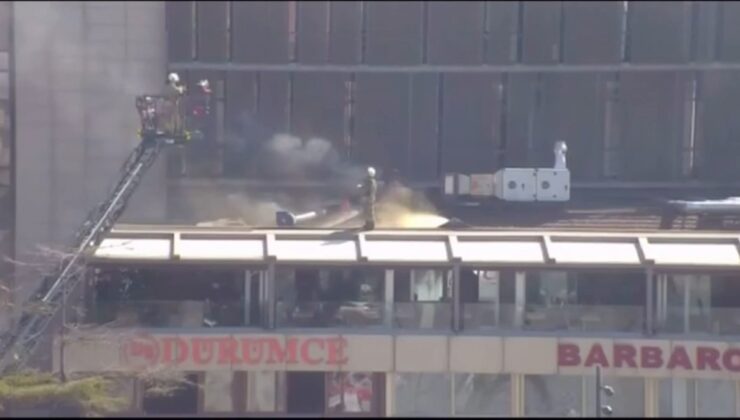 İstanbul’da bir kafede çıkan yangın çatıya sıçradı