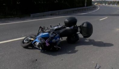 İstanbul’da kaza yapan motosikletli ağır yaralandı