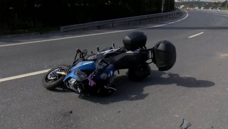 İstanbul’da kaza yapan motosikletli ağır yaralandı