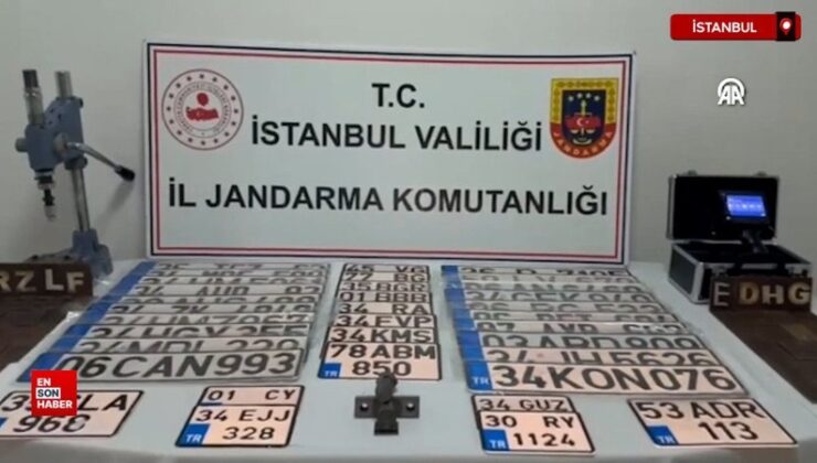 İstanbul’da sahte plaka üreten 3 şüpheli tutuklandı