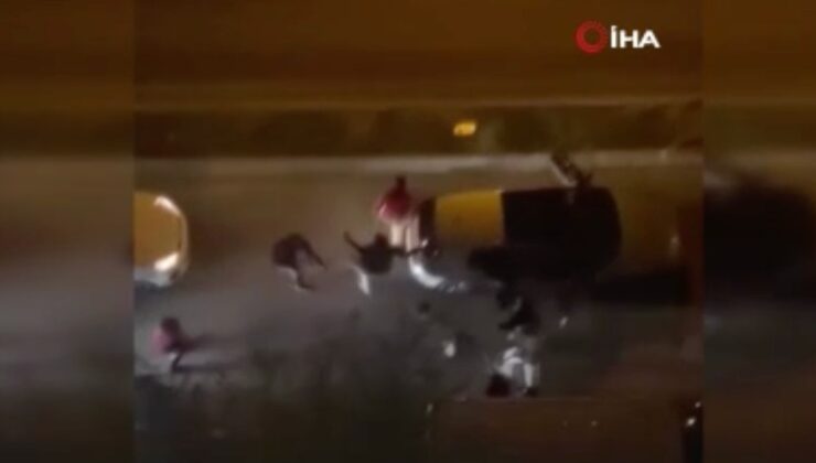 İstanbul’da yol verme kavgasını hamile kadın ayırmaya çalıştı