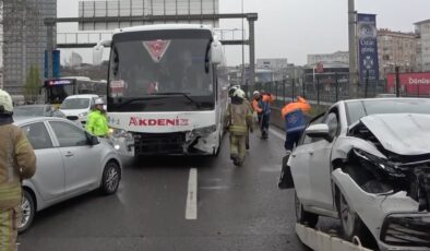 İstanbul’da zincirleme kaza: 3 yaralı