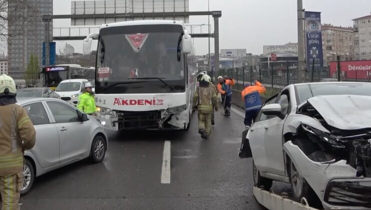 İstanbul’da zincirleme kaza: 3 yaralı