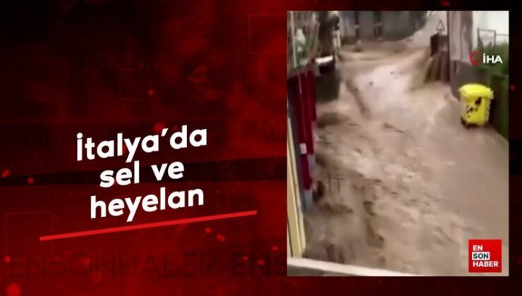 İtalya’da sel ve heyelan