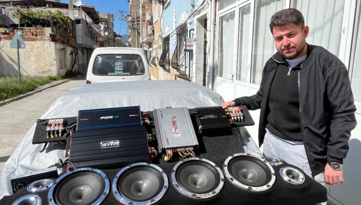 İzmir’de  200 bin TL’lik ses sistemi çalan hırsız aynı gün yakalandı