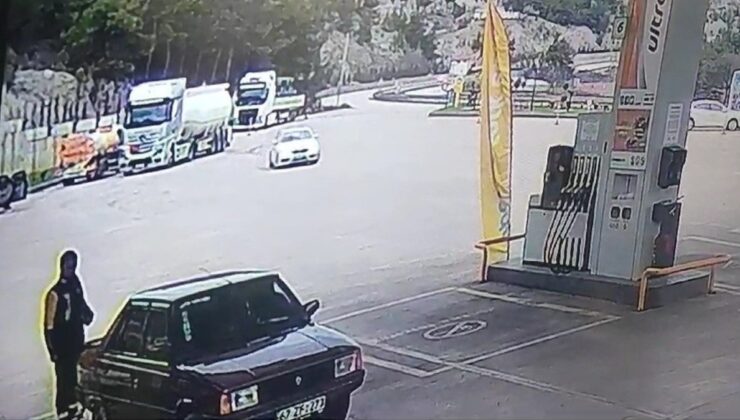 Karabük’te bir akaryakıt istasyonunda attığı drift pahalıya patladı