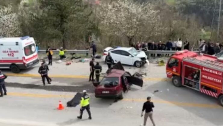 Kastamonu’da 2 otomobil çarpıştı: 3 ölü 4 yaralı