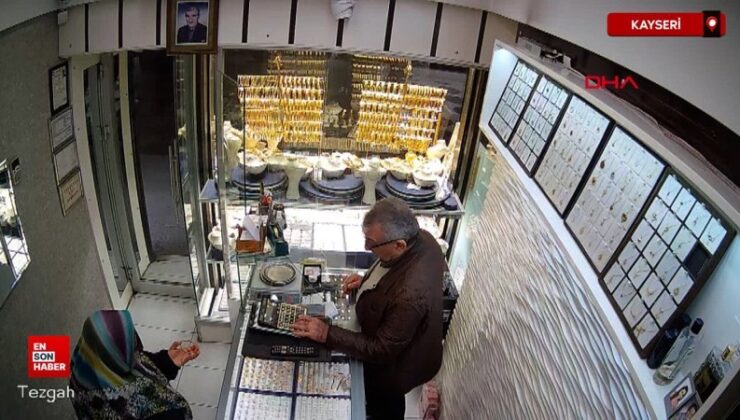 Kayseri’de yaşlı gibi davranıp taş ve biber gazıyla kuyumcu soymaya kalktı