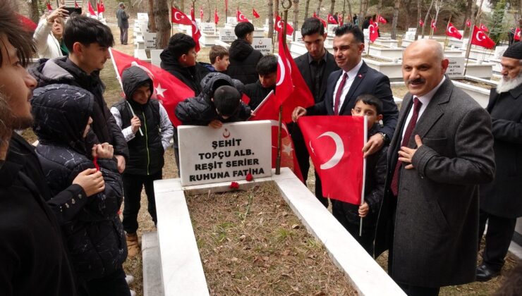 Kimsesiz çocuklardan şehit ailelerine bayram ziyareti